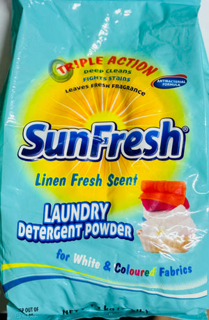 SUNFRESH LAUNDRY DETERGENT (LINEN FRESH SCENT, 1 KG)