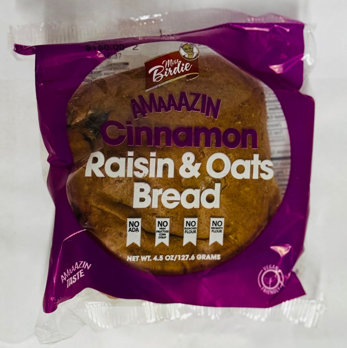 MISS BIRDIE PURITY CINNAMON RAISIN & OATS BREAD (127.6 G)