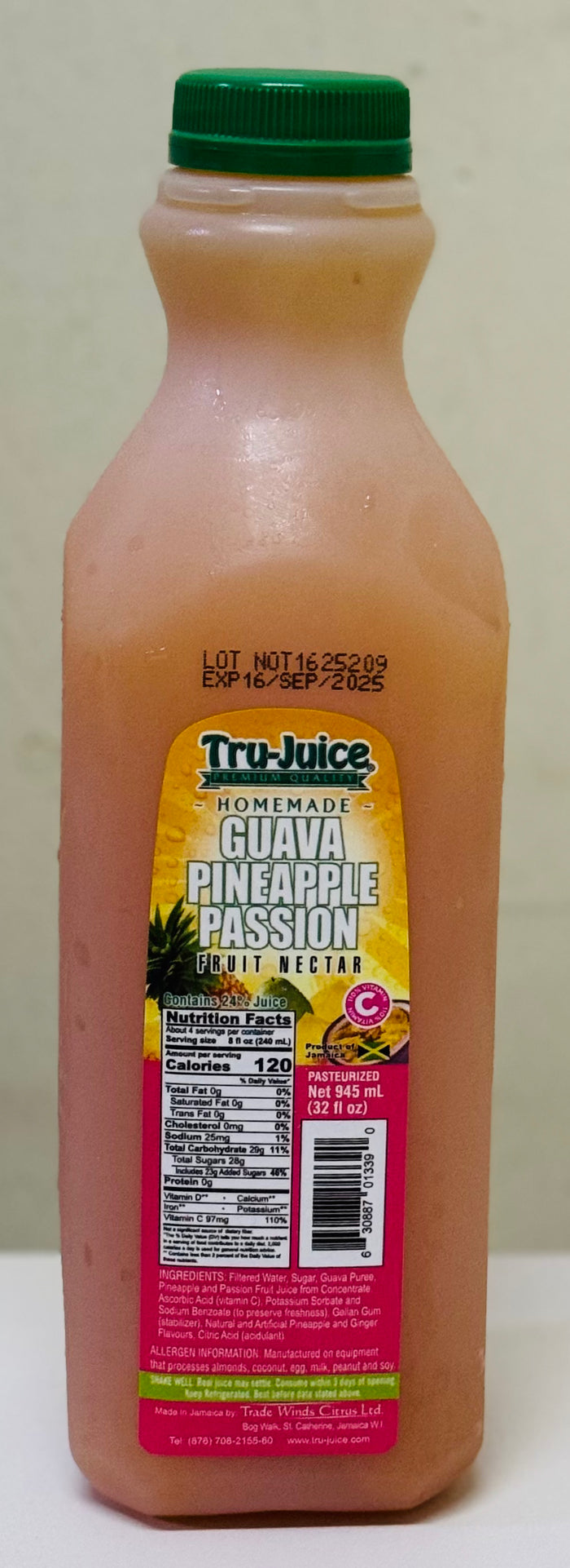 TRU JUICE GUAVA PINEAPPLE PASSION (945 ML)
