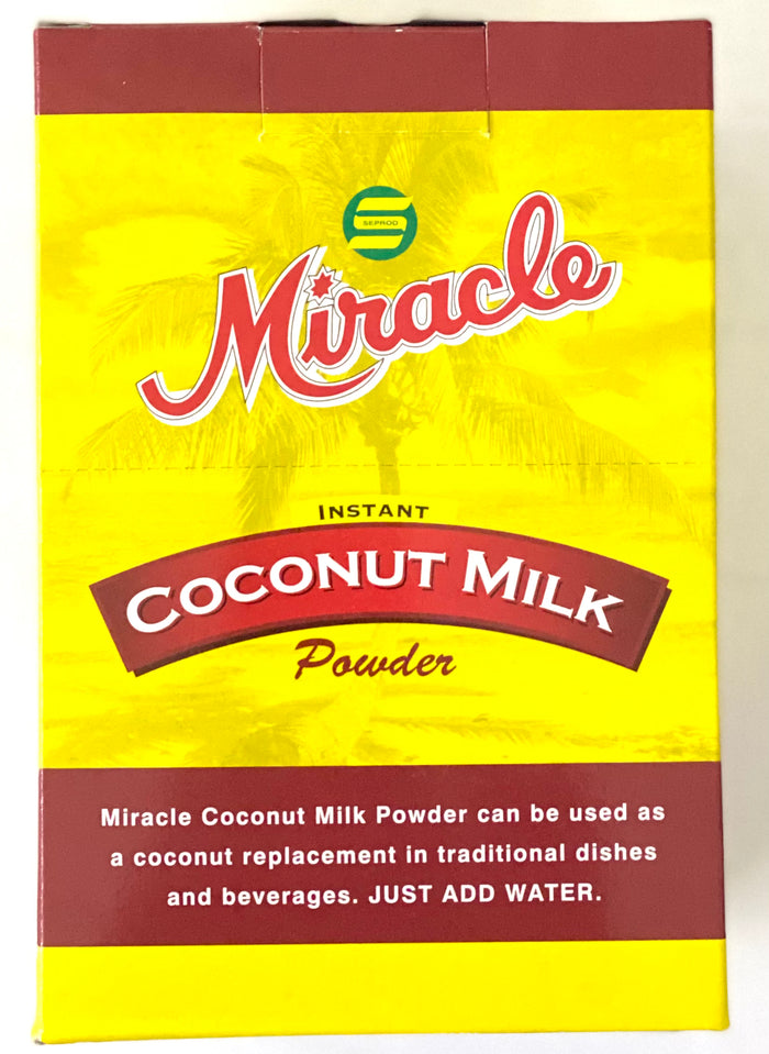 MIRACLE INSTANT COCONUT MILK POWDER (BOX, 10 UNITS, 50 G / UNIT)