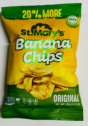 ST. MARY’S BANANA CHIPS (36 G, ORIGINAL)