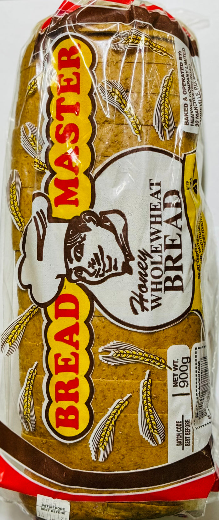 BREAD MASTER HONEY WHOLE WHEAT BREAD (900 G)