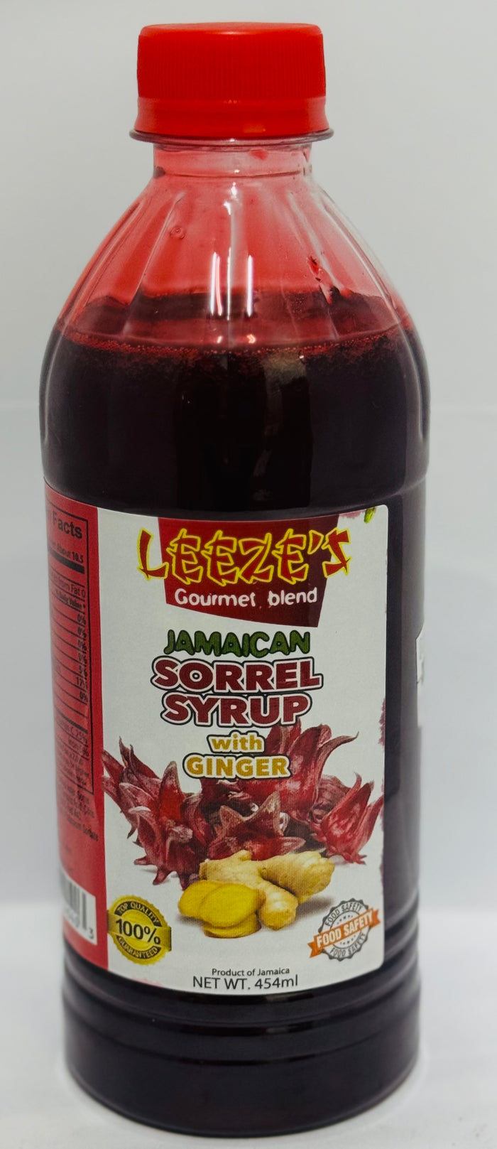 LEEZE’S JAMAICAN SORREL SYRUP W/ GINGER (454 ML)