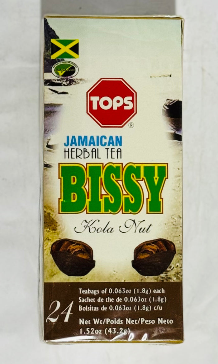 TOPS BISSY KOLA NUT HERBAL TEA (24 UNITS, 43.2 G)
