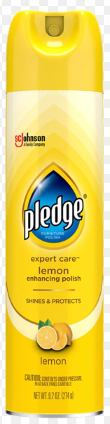 PLEDGE ENHANCING POLISH (LEMON, SHINES & PROTECTS WOOD & MORE, 274 G)