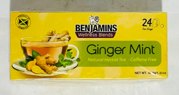 BENJAMINS GINGER MINT TEA (24 UNITS)