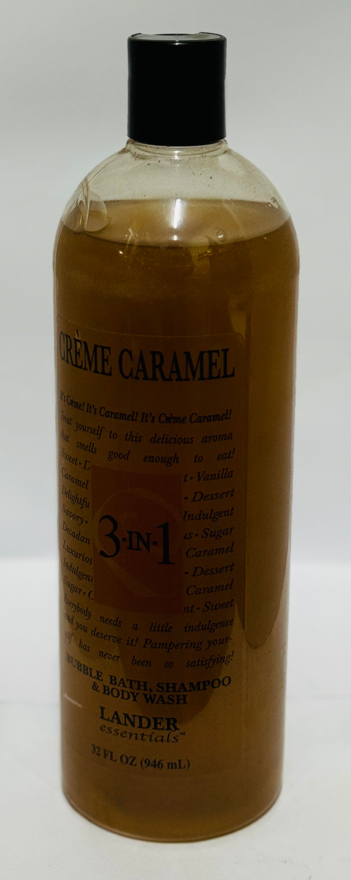 LANDER 3-IN-1 BODY WASH / SHAMPOO / BUBBLE BATH (CRÈME CARAMEL, 946 ML)