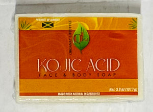 KOJIC ACID FACE & BODY SOAP (JAMAICAN MANUFACTURER, 107.7 G)