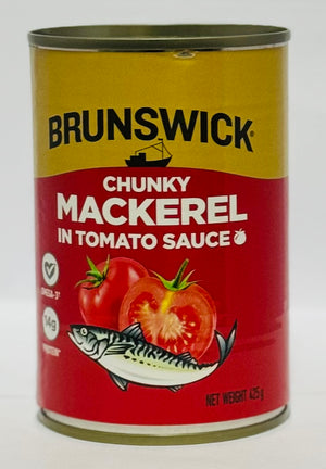 BRUNSWICK CHUNKY MACKEREL IN TOMATO SAUCE (425 G)