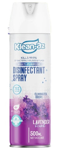 KLEAN-AZ DISINFECTANT SPRAY (LAVENDER, 500 ML)