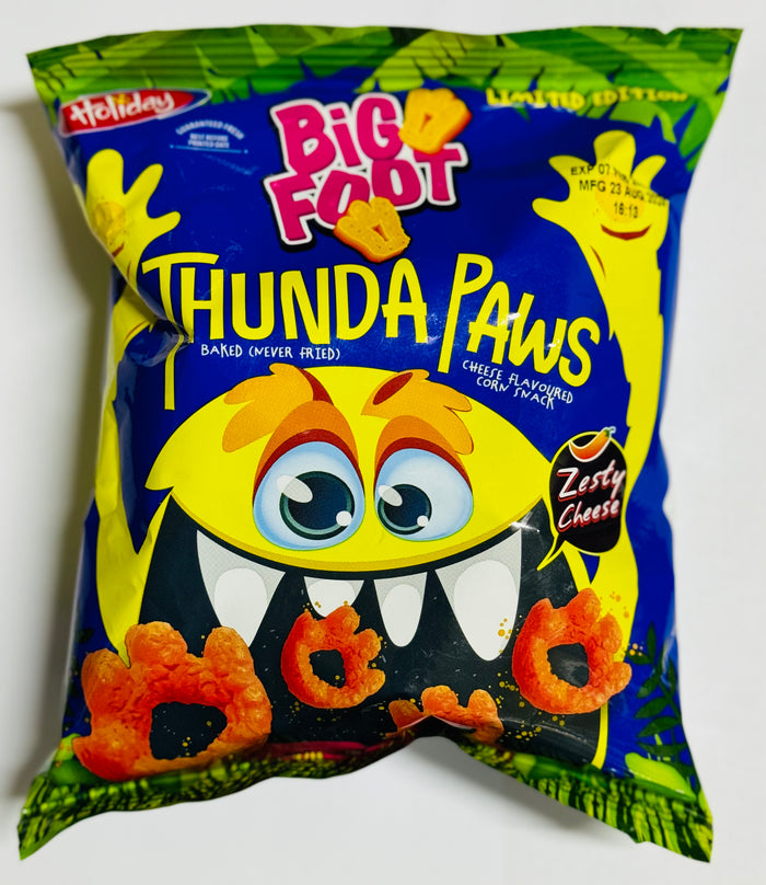 HOLIDAY BIG FOOT THUNDA PAWS CHEESE FLAVOURED CORN SNACK (25 G)