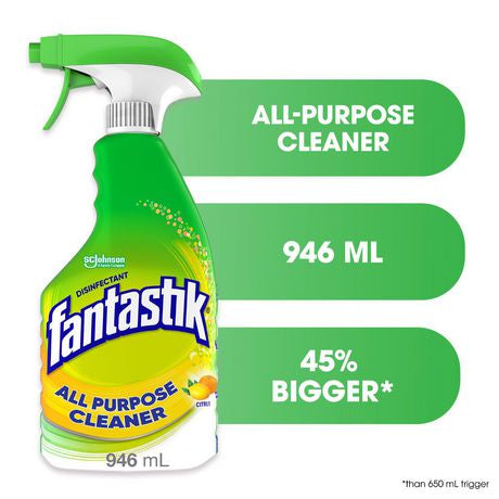 FANTASTIK DISINFECTANT MULTI PURPOSE CLEANER (LEMON SCENT, 946 ML)