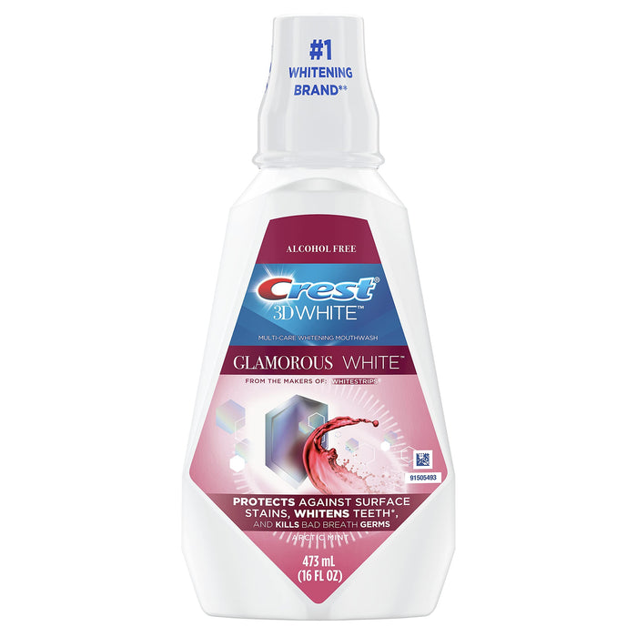 CREST 3D WHITE / GLAMOROUS WHITE MOUTHWASH (473 ML)