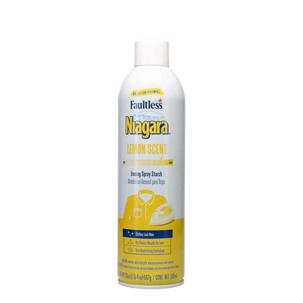 FAULTLESS NIAGRA FINISH IRONING SPRAY STARCH (LEMON, 567 G)