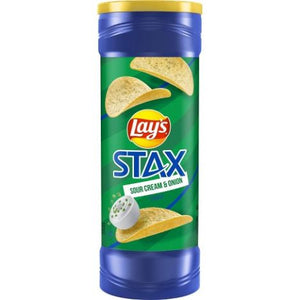 LAYS STAX SOUR CREAM & ONION CHIPS (155.9 G)