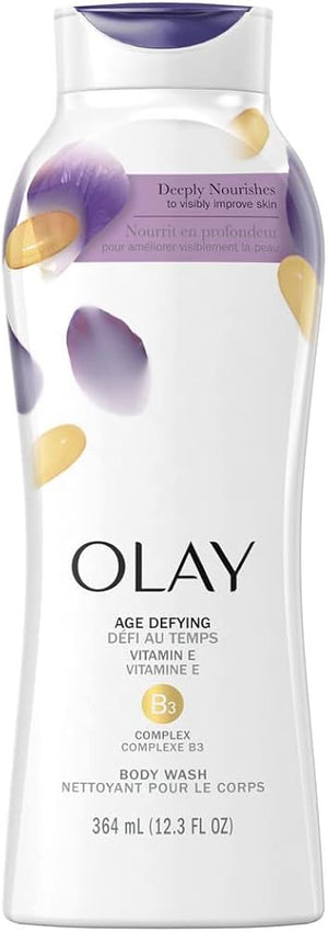 OLAY AGE DEFYING BODY WASH WITH VITAMIN E (364 ML)