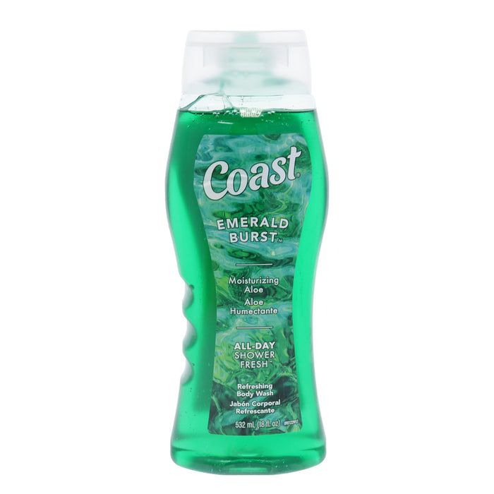 COAST EMERALD BURST MOISTURIZING ALOE REFRESHING BODY WASH (532 ML)