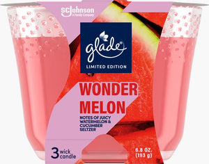 GLADE LIMITED EDITION SCENTED CANDLE (WONDER MELON, 193 G)