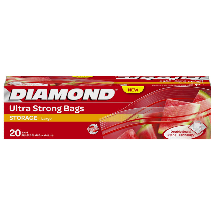 DIAMOND ULTRA STRONG BAGS (STORAGE, LARGE, 20 UNITS)