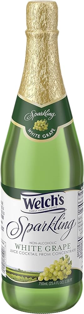 WELCH’S SPARKLING WHITE GRAPE JUICE (NON ALCOHOLIC, 750 ML)