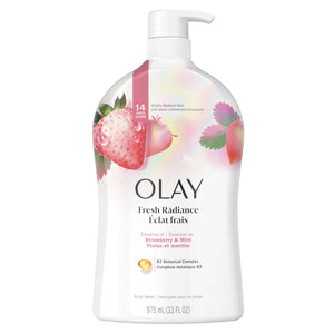 OLAY FRESH OUTLAST BODY WASH W/ WHITE STRAWBERRY & MINT (975 ML)
