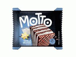 MY MOTTO WAFER (VANILLA MOUSSE, CASE, 120 UNITS, 34 G / UNIT)
