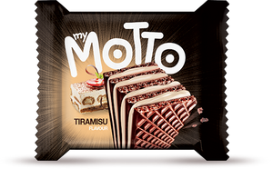 MY MOTTO WAFER (TIRAMISU, CASE, 120 UNITS, 34 G / UNIT)