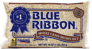BLUE RIBBON W/G BROWN RICE (453 G)