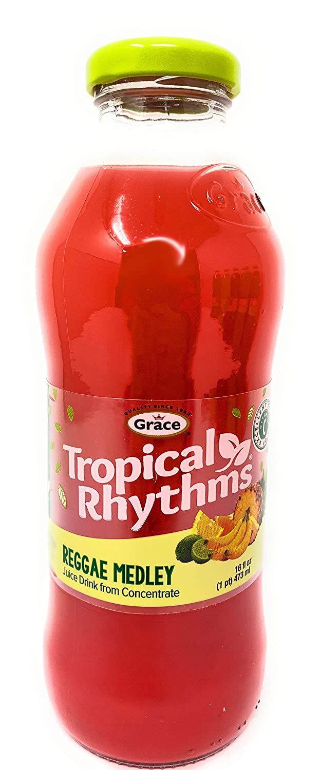 GRACE TROPICAL RHYTHYMS DRINK (REGGAE MEDLEY, 16 OZ)