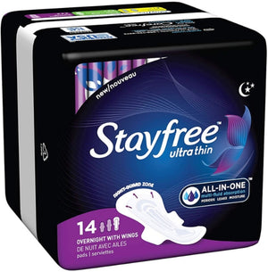 STAYFREE ULTRA THIN OVERNIGHT WITH WINGS (14)