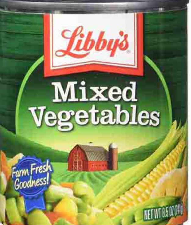 LIBBY'S MIXED VEGETABLES (241 G)