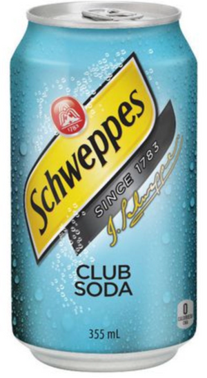 SCHWEPPES CLUB SODA (355 ML)