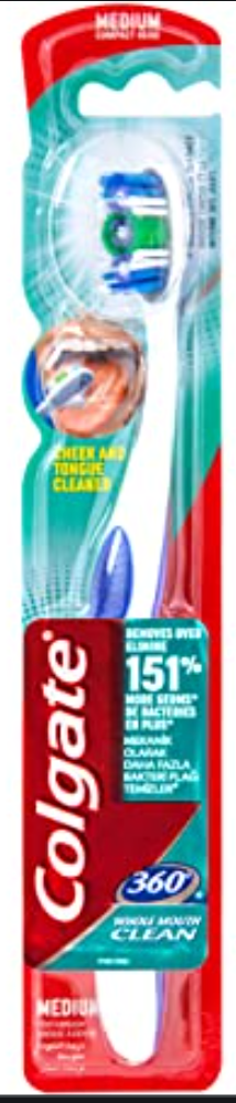 COLGATE TOOTHBRUSH 360 SUR (MEDIUM)