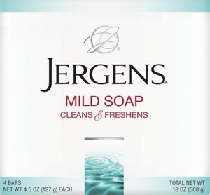 JERGENS SOAP MILD (4 UNITS, 508 G)