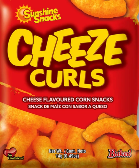 SUNSHINE CHEEZE CURLS (15 G)