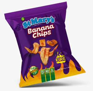ST. MARY'S BANANA CHIPS (FIRE, 42 G)