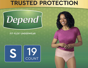 DEPEND UNDERWEAR FIT FLEX (S, ADULT PAMPERS, 19)