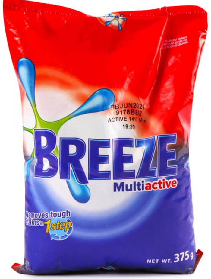 BREEZE MULTI-ACTIVE LAUNDRY DETERGENT (375 G)