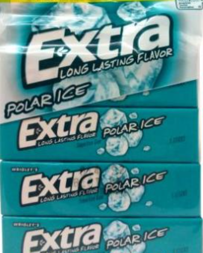 WRIGLEY'S EXTRA GUM (5 STICKS, 4 PACKS, POLAR ICE)