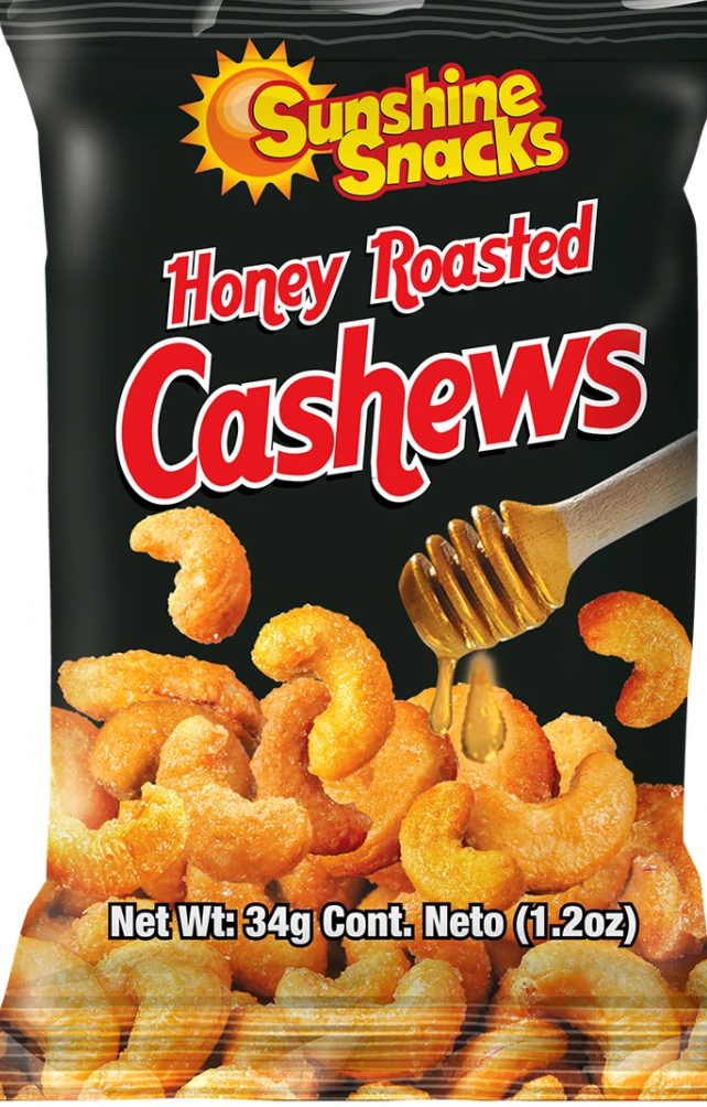 SUNSHINE HONEY ROASTED CASHEWS (34 G)