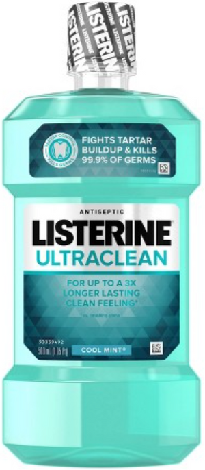 LISTERINE ULTRACLEAN MOUTHWASH (COOL MINT, 500 ML)