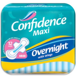 CONFIDENCE MAXI OVERNIGHT WITH WINGS (12)