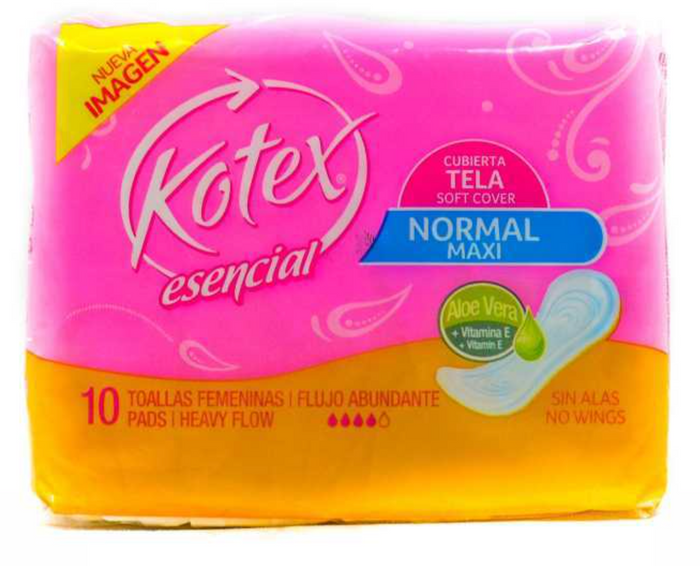 KOTEX ESSENTIAL TELA WITH WINGS (10)