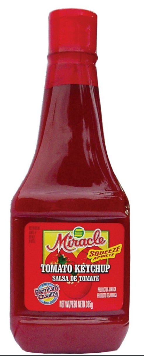 MIRACLE TOMATO KETCHUP (385 G)