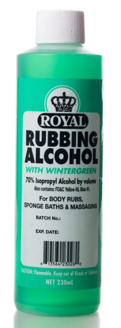 ROYAL RUBBING ALCOHOL (WHITE / WINTER GREEN, 230 ML)