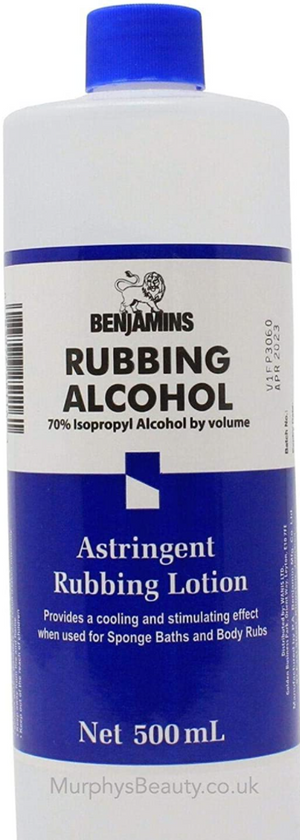 BENJAMINS RUBBING ALCOHOL (WHITE, 500 ML)