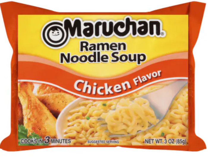 MARUCHAN RAMEN NOODLE SOUP (CHICKEN, 85 G / 3 OZ)