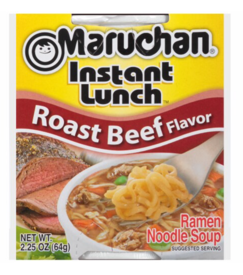 Maruchan Instant Lunch Beef Flavor Ramen Noodle Soup, 2.25 oz - City Market