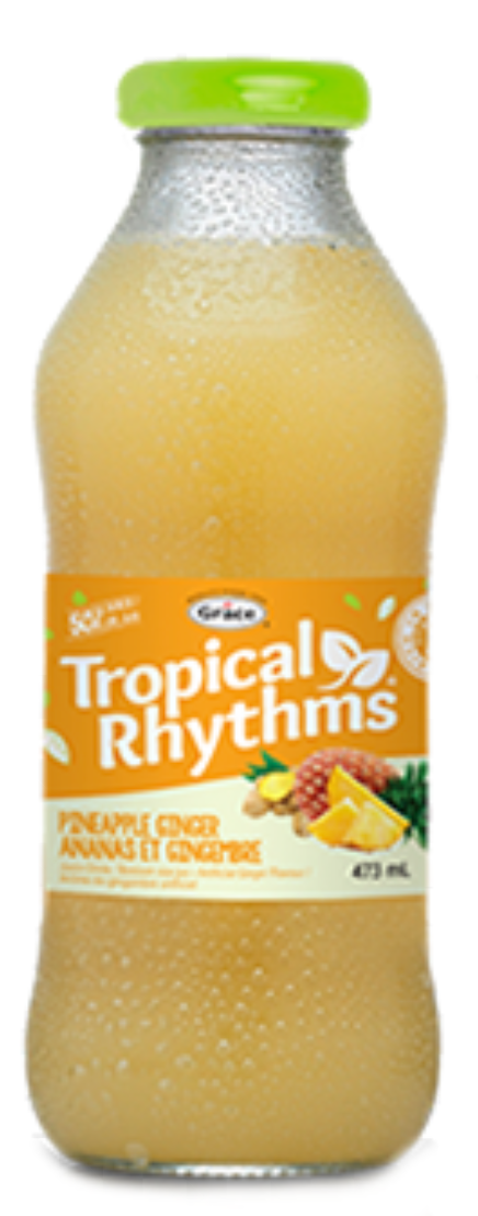 GRACE TROPICAL RHYTHYMS DRINK (PINEAPPLE GINGER, 16 OZ)