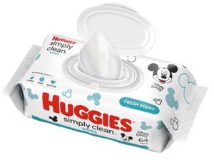 HUGGIES SIMPLY CLEAN WIPES (64 PIECES)
